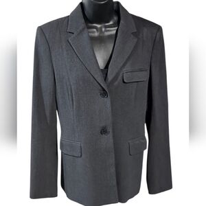 Theory Wool-blend Charcoal Women's Blazer